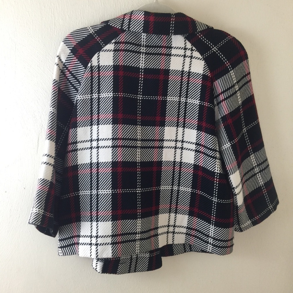 NYCC Plaid Jacket. Red/White/Blue. Sz S. - Picture 2 of 5